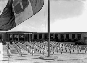 Villa Rosa Maltoni Mussolini: Schülerinnen beim Turnen