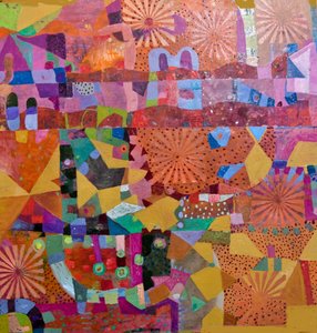 Lebendiges geometrisches Patchwork