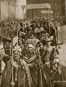 Die Krönungsprozession von Richard III.
