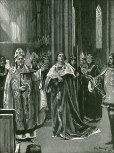 Die Anerkennung bei der Krönung von Heinrich VII., Sonntag, 30. Oktober von Allan (after) Stewart