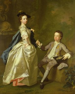 Die ehrenwerte Rachel Hamilton und ihr Bruder, der ehrenwerte Charles Hamilton, 1740