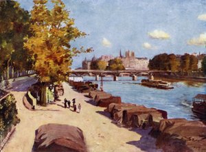Paris: Die Seine und Île de la Cité vom Pont du Carrousel