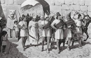 Rückkehr von Shubbiluliuma von seinem syrischen Feldzug