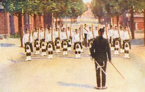 Erster Weltkrieg: Drill Squad in Aldershot
