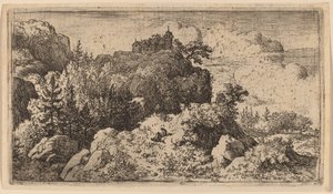 Tannen im Engpass von Allart van Everdingen