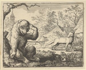 Renard macht sich über den Bären lustig, 1650-75