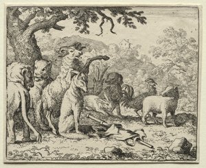 Reineke der Fuchs: Der Segen für Reineke von Allart van Everdingen