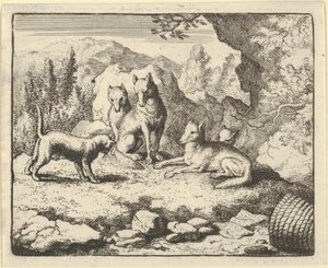Die Katze ruft Renard vor das Tribunal von Allart van Everdingen