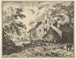Die Heuscheune mit beweglichem Dach, 17. Jahrhundert von Allart van Everdingen