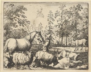Die Geschichte vom Pferd, das Rache am Hirsch nehmen will, 1650-75