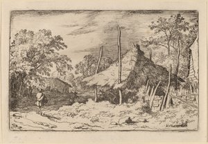 Rad unter der Heuscheune, wahrscheinlich um 1645-1656 von Allart van Everdingen