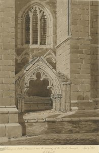 Lichfield Kathedrale - Südquerhaus: Rötelzeichnung, 9. Sep 1842 von Allen Edward Everitt