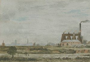 Wolverhampton - Südansicht: Aquarell, undatiert [ca. 1830]