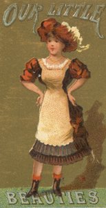 Aus der Serie Mädchen und Kinder N58 zur Förderung von Our Little Beauties Zigaretten für Alle, 1887 von Allen and Ginter