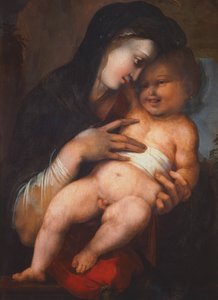 Madonna mit Kind, von Alonso Berruguete (ca. 1480-1561) von Alonso Berruguete