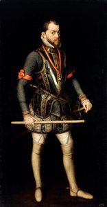 Porträt von Philipp II., König von Spanien von Alonso Sánchez Coello