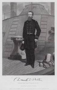 David D Porter (Gravur) von Alonzo (after) Chappel
