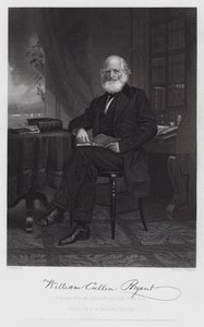 William Cullen Bryant (Gravur) von Alonzo (after) Chappel
