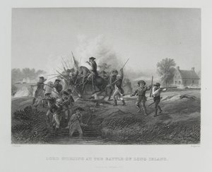 Lord Stirling in der Schlacht von Long Island, 1776