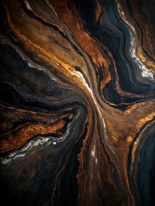 Schwarz Gold Marmorwirbel