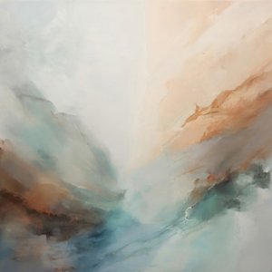 Beruhigende Abstrakte Landschaft