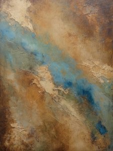 Erdiger blauer Fluss