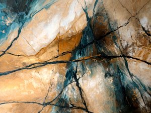 Erdiges Blaues Steinabstrakt