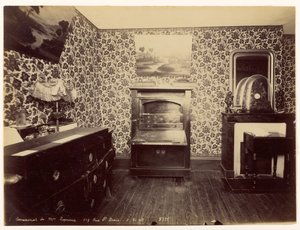Mord an Madame Leprince... Ansicht des Schlafzimmers von Alphonse Bertillon