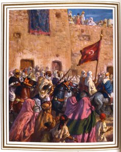 Die Abreise zum Dschihad oder Heiligen Krieg, 1918
