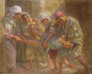 Verlassen der Koranschule von Alphonse Etienne Dinet