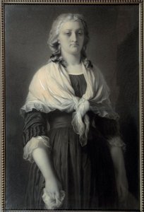 Porträt von Königin Marie Antoinette (1755-1793) in der Conciergerie