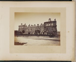 Hôtel de Ville abgebrannt. Fassade zum Quai. von Alphonse J. Liébert