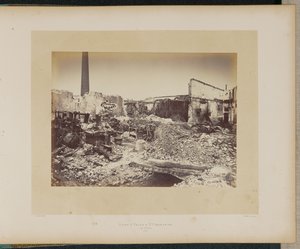 Usine J. Falck et Cie abgebrannt, in La Villette.