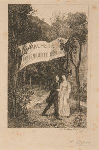 2 Illustrationen für Le Malheur d von Alphonse Legros