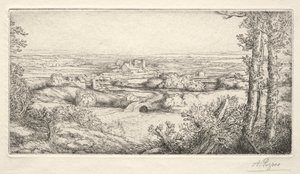 Ein Tal in Burgund von Alphonse Legros