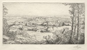 Ein Tal in Burgund von Alphonse Legros
