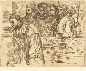 Bogenschützen Les archers, 1862 von Alphonse Legros