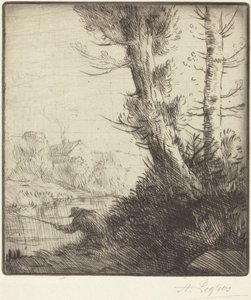 Ufer der Oise von Alphonse Legros