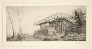 Bergerie sur le coteau (Schäfer) von Alphonse Legros