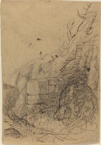 Der Tod und der Holzfäller von Alphonse Legros