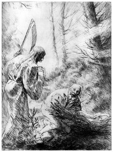 Tod eines Holzfällers, ca. 1860-1910 1924