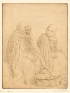 Eierverkäuferinnen, 1. Platte von Alphonse Legros