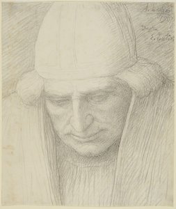 Älterer Mann mit Mütze von Alphonse Legros
