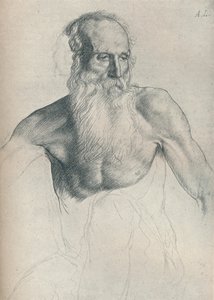 Studie eines alten Mannes mit langem Bart, um 1895, 1923 von Alphonse Legros