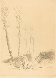 Das gefundene Schaf Le mouton retrouvé von Alphonse Legros