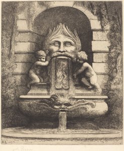 Brunnen: Groteske, Kinder und Becken von Alphonse Legros