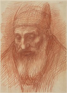 Kopf eines Priesters