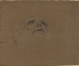 Kopf eines alten Mannes von Alphonse Legros