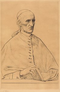 Seine Eminenz Kardinal Manning, 1. Platte von Alphonse Legros