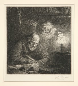 Der Tod und der Philosoph von Alphonse Legros
